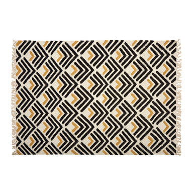 Orsina Bosie Large Takara Rug – Handcrafted Cream Geometric Area Rug