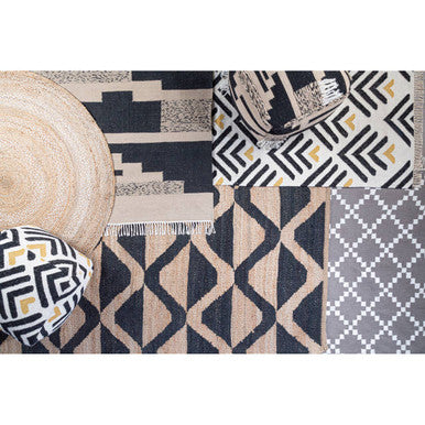 Orsina Bosie Large Takara Rug – Handcrafted Cream Geometric Area Rug