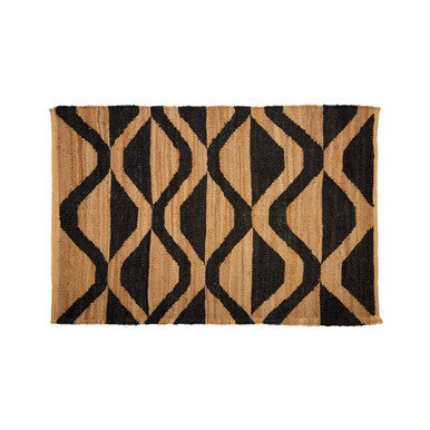 Orsina Bosie Hemp Small Rug – Handcrafted Geometric Accent Rug