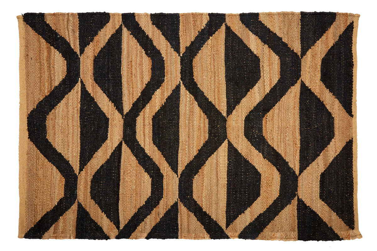 Orsina Bosie Large Hemp Rug – Handcrafted Tribal Wave Area Rug