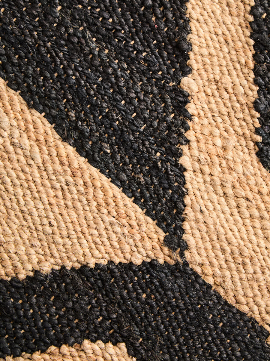 Orsina Bosie Large Hemp Rug – Handcrafted Tribal Wave Area Rug