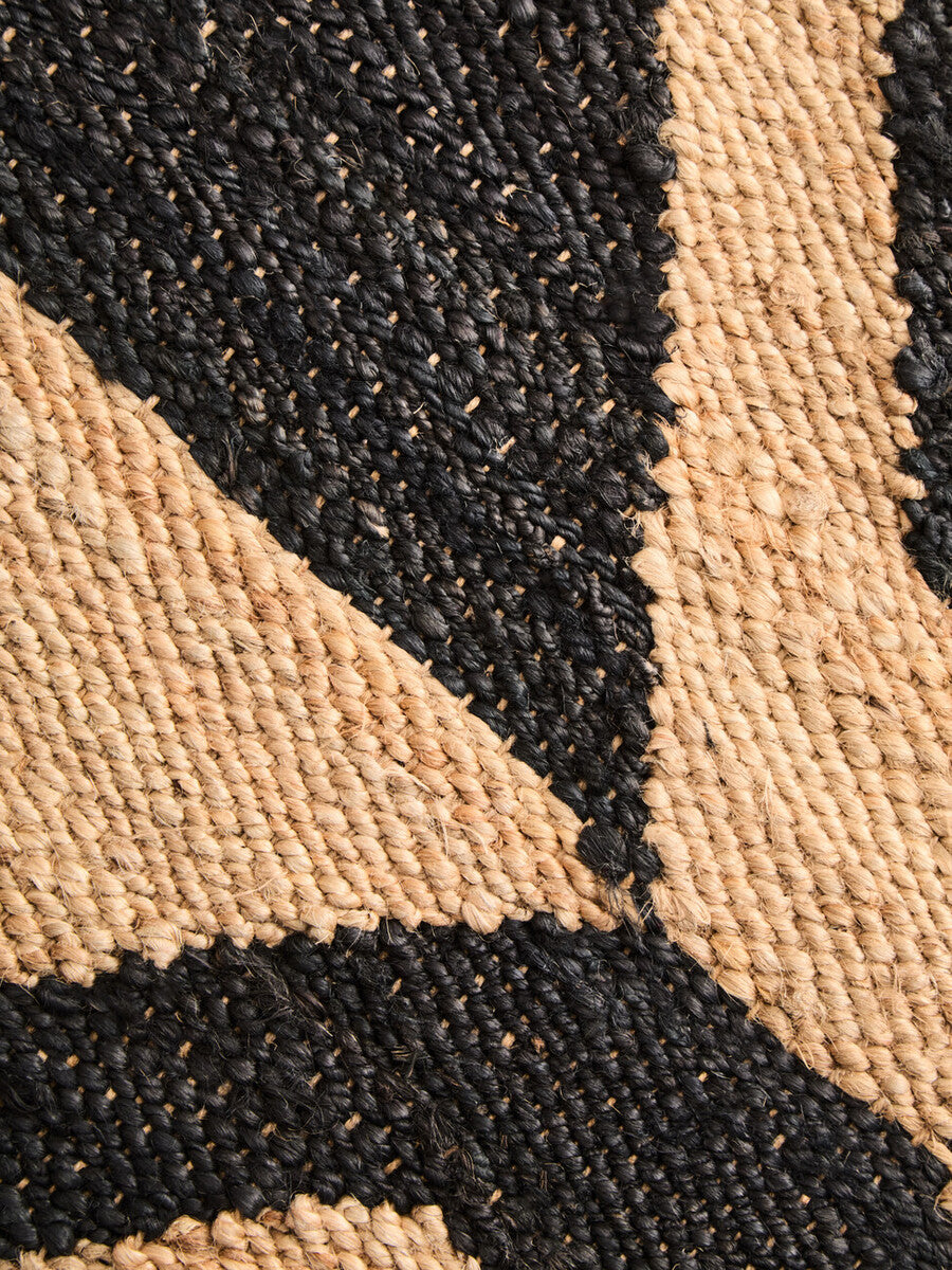 Orsina Bosie Large Hemp Rug – Handcrafted Tribal Wave Area Rug