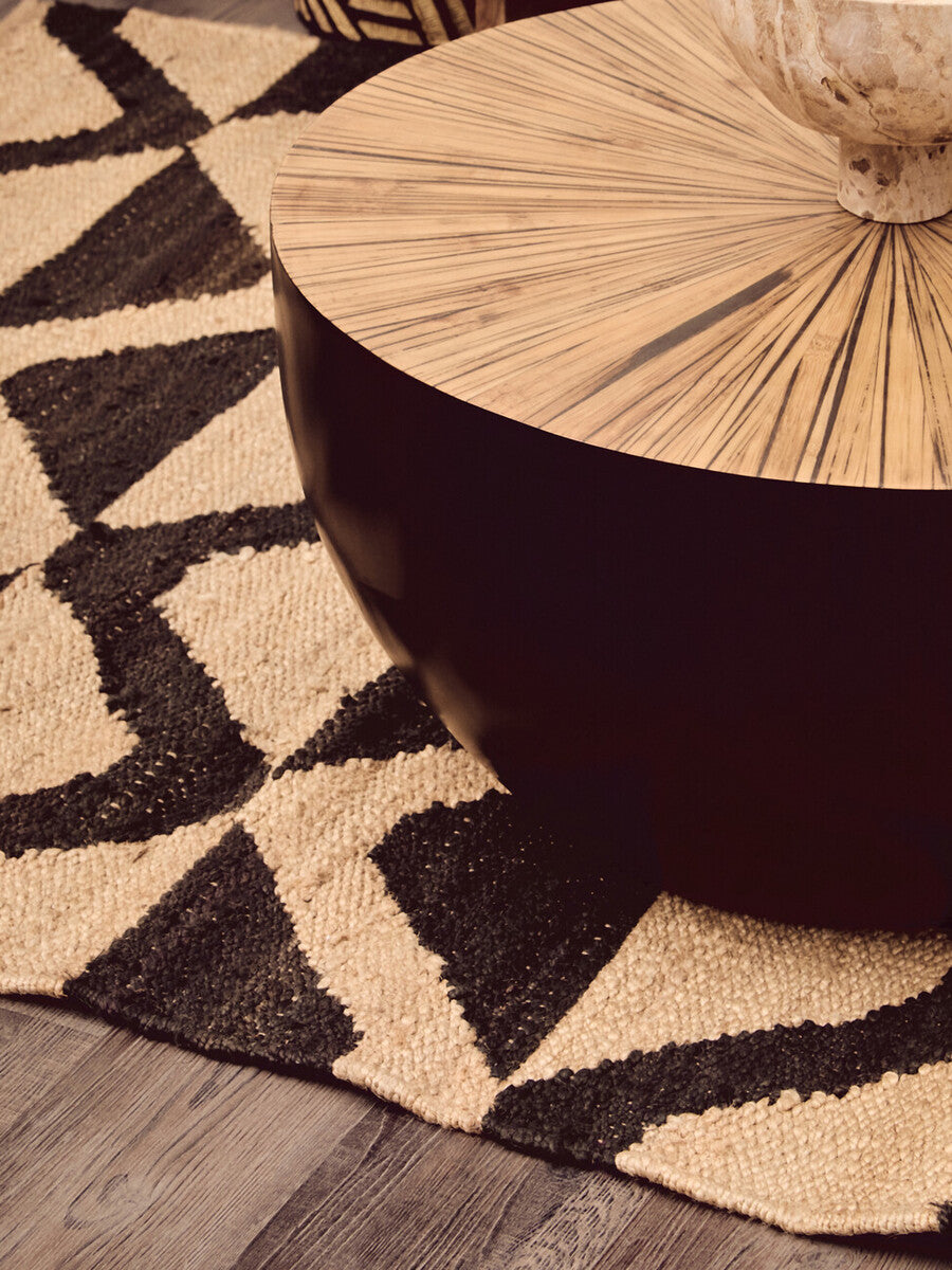 Orsina Bosie Large Hemp Rug – Handcrafted Tribal Wave Area Rug