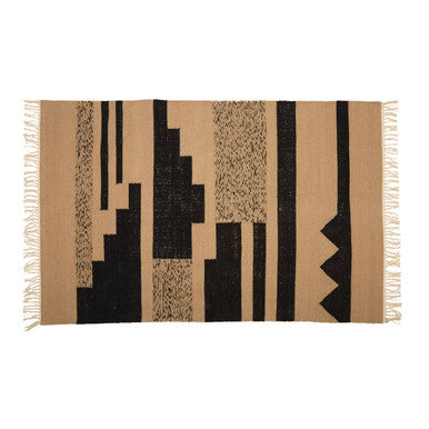 Orsina Bosie Small Trenza Rug – Sand and Black Textured Accent Rug