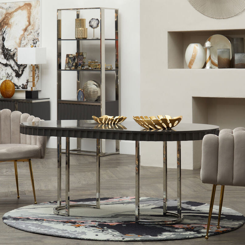 Orsina Bosie Moyo Round Rug – Hand-Tufted Abstract Wool Blend Rug