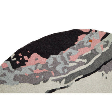 Orsina Bosie Moyo Round Rug – Hand-Tufted Abstract Wool Blend Rug