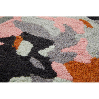 Orsina Bosie Moyo Round Rug – Hand-Tufted Abstract Wool Blend Rug