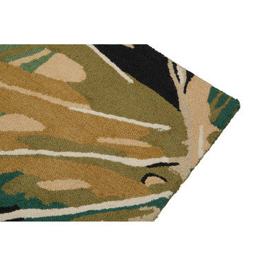 Orsina Bosie Moyo Green Rug – Hand-Tufted Botanical Wool Cotton Rug