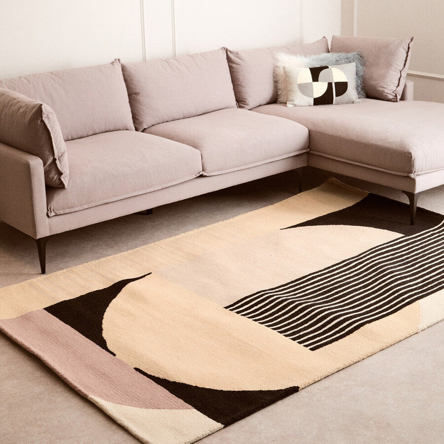 Orsina Bosie Milana Geometric Rug – Hand-Tufted Wool Blend Decor