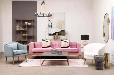 Orsina Bosie Morvi Pink Floral Rug – Large Handwoven Jacquard