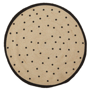 Orsina Kids Round Rug – Handwoven Cream Nursery and Playroom Rug