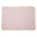 Orsina Kids Pink Rectangular Braided Rug | Soft Handwoven Nursery Decor