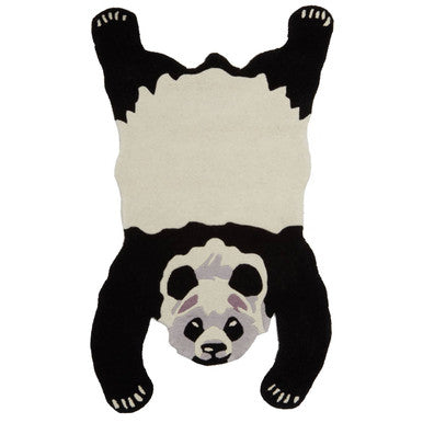 Orsina Kids Panda Rug – Hand-Tufted Soft Monochrome Nursery Decor