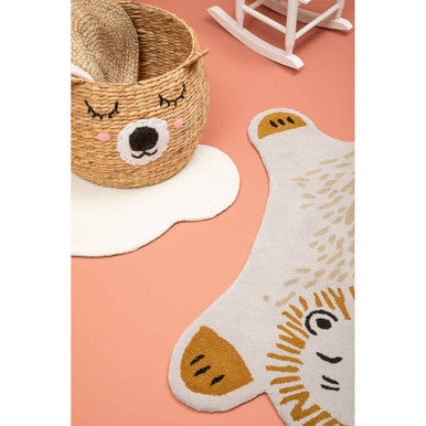 Orsina Kids White Area Rug – Soft Plush Nursery and Playroom Flooring