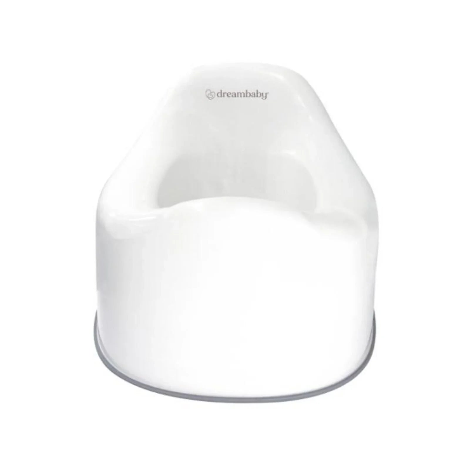 Deambaby First Stage Toddler Potty with Grey Trim - White