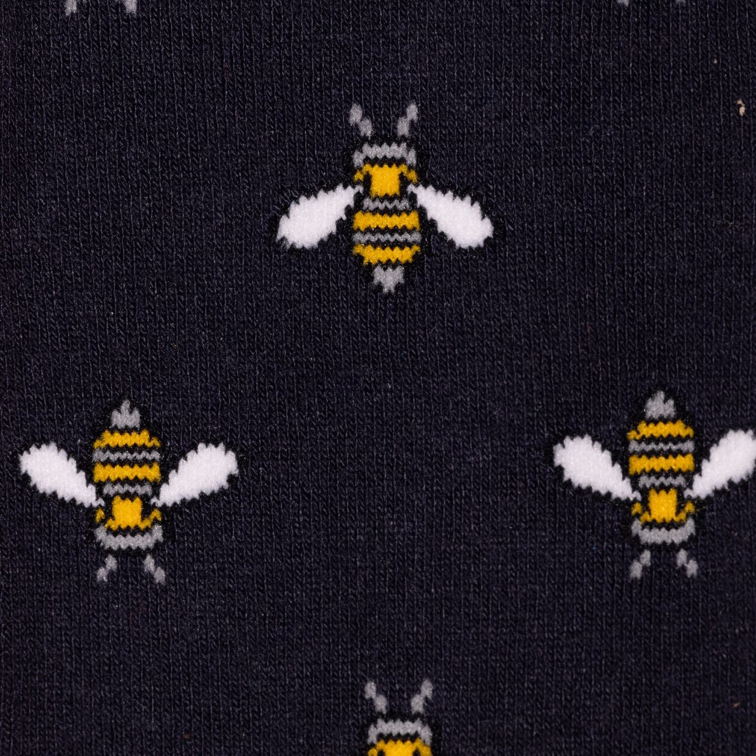Swole Panda Navy Bumblebee Bamboo Socks – Sustainable Men's Accessories