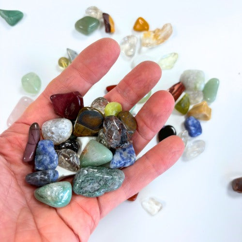 Natural Mixed Small Gemstones - 250g