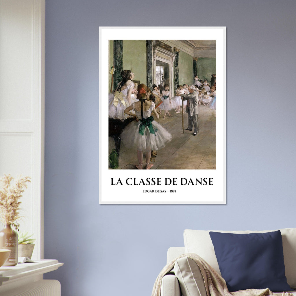 La Classe de Danse Framed Print – Edgar Degas Ballet Wall Art, Impressionist Dance Poster, Classical Art Decor for Studio or Home