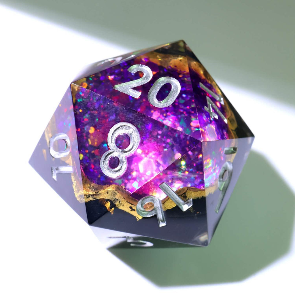 Regal Relic | 33mm D20 | Oversized Geode Dice | Single Dice