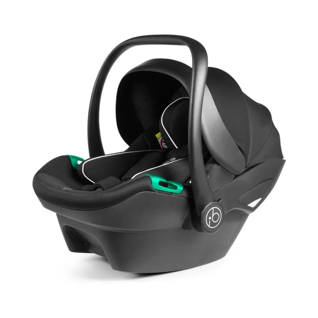 Ickle Bubba Stomp Luxe Travel System with i-Size Stratus Car Seat & ISOFIX Base 12 pcs - Black & Midnight & Tan