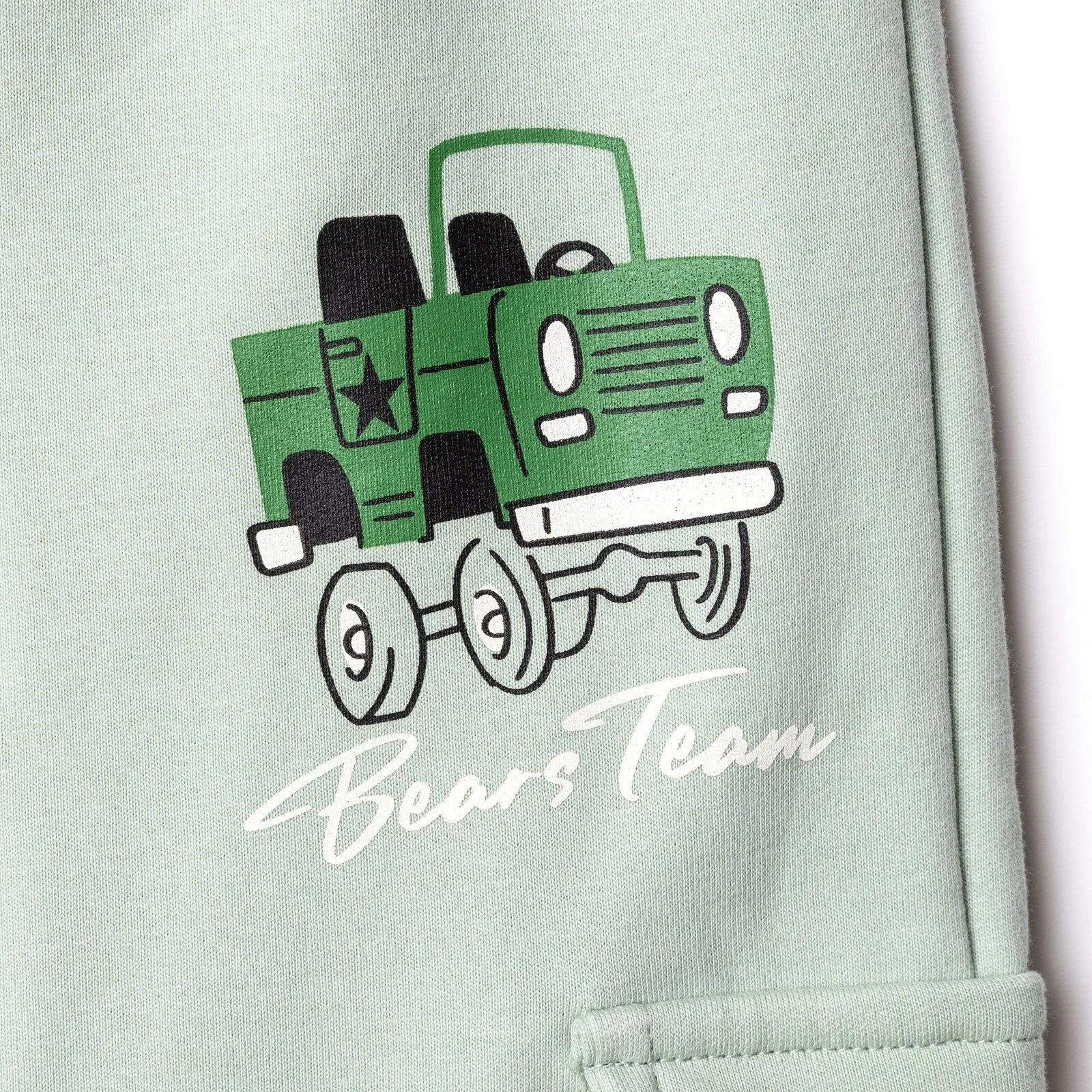 HelloBaby Boys Tracksuit Animal Crew Neck Long Leg Long Sleeve - Green