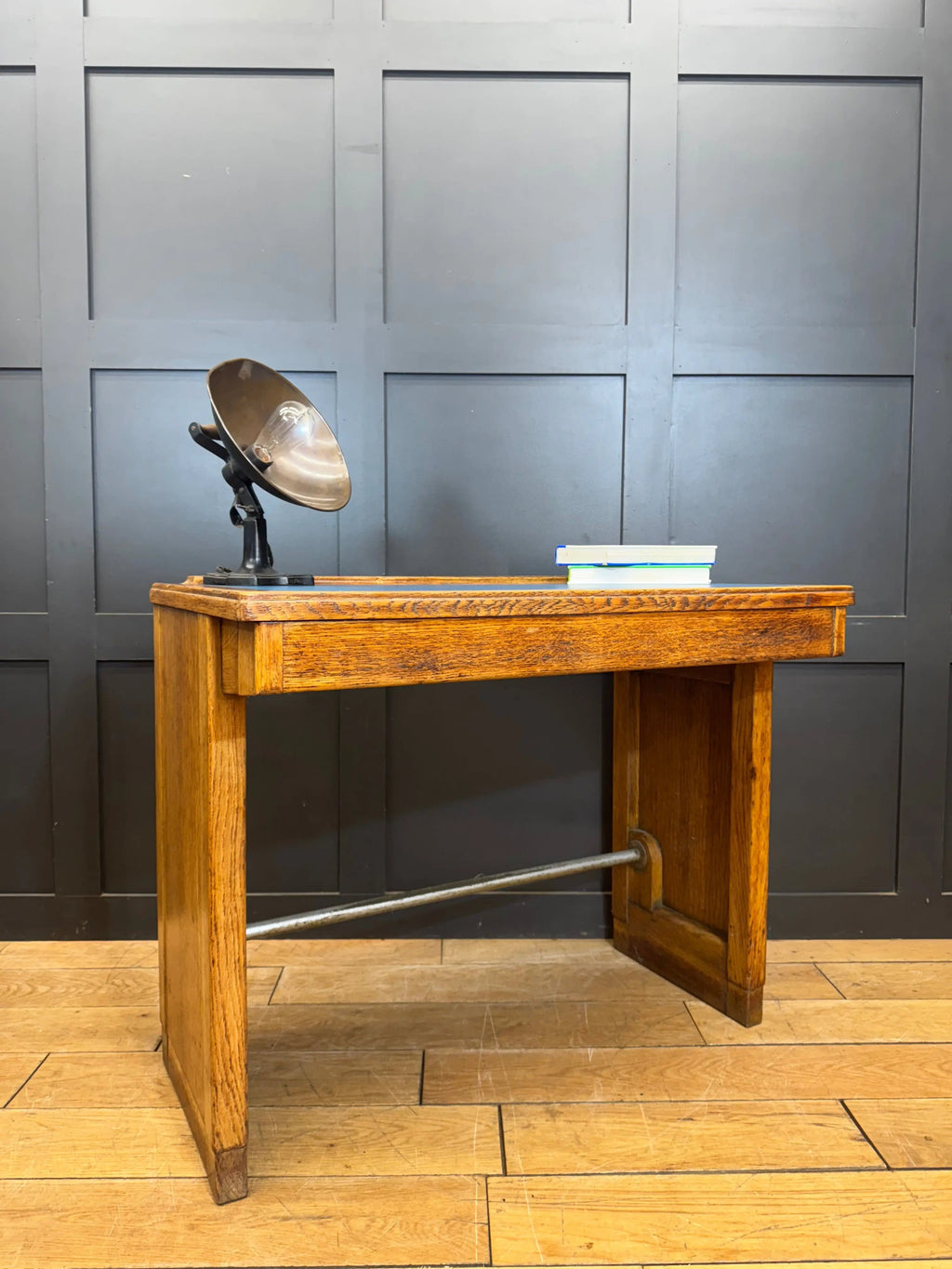 Vintage Oak Desk / Office Desk / Computer  Desk / Office Furniture
