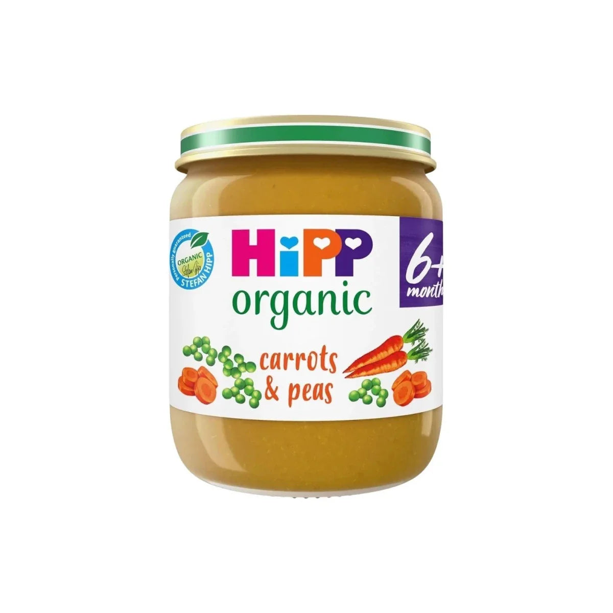 HiPP Organic Carrots & Peas Jar 6+ months 125g