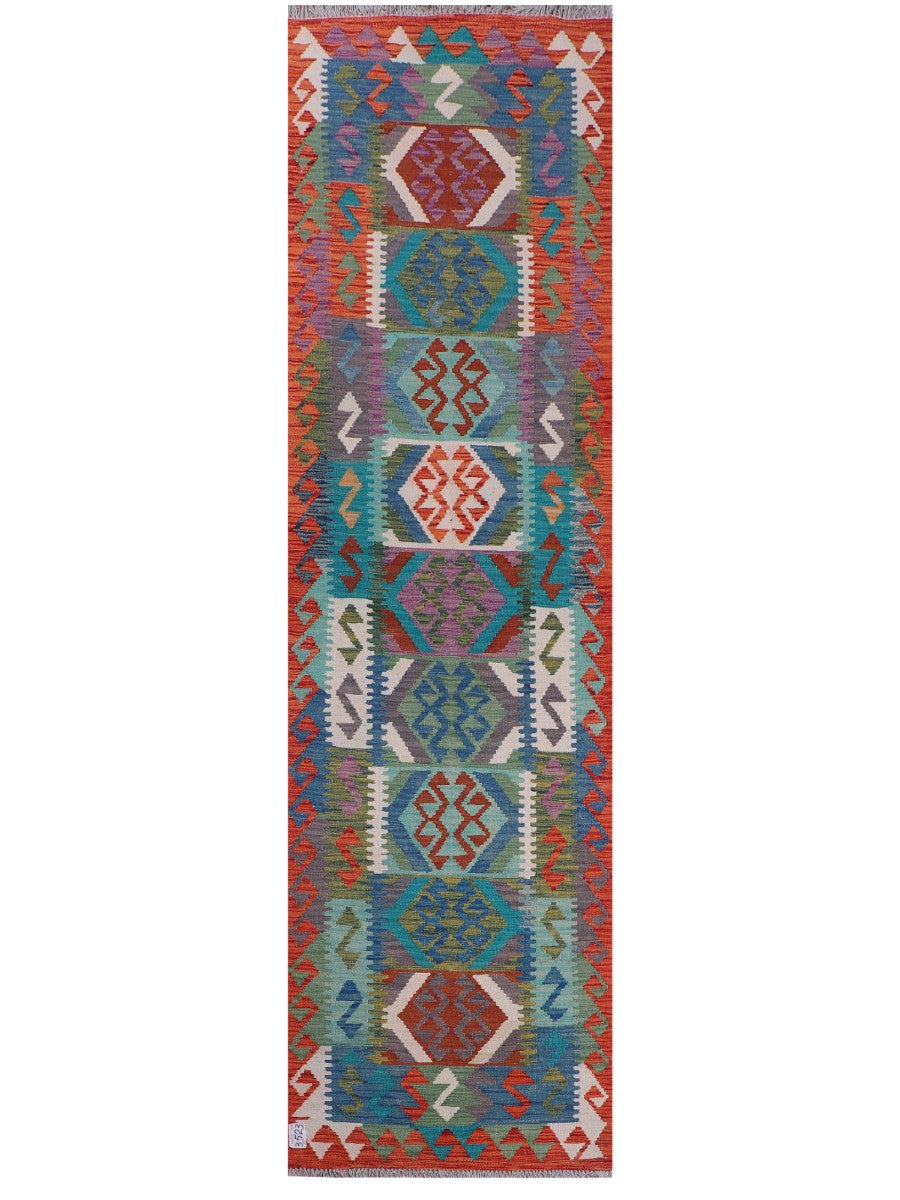 Maimana Kilim Runner - 278 x 77 cm