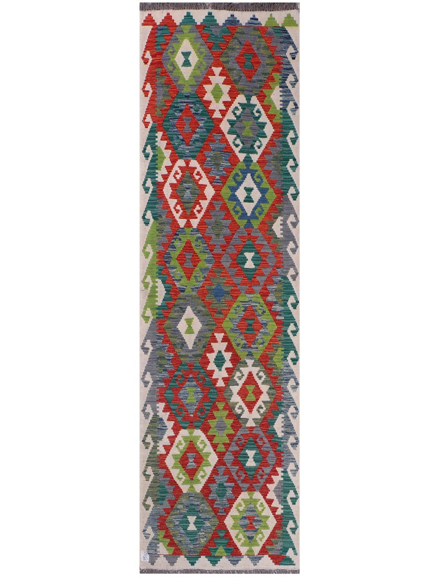 Maimana Kilim Runner - 296 x 82 cm
