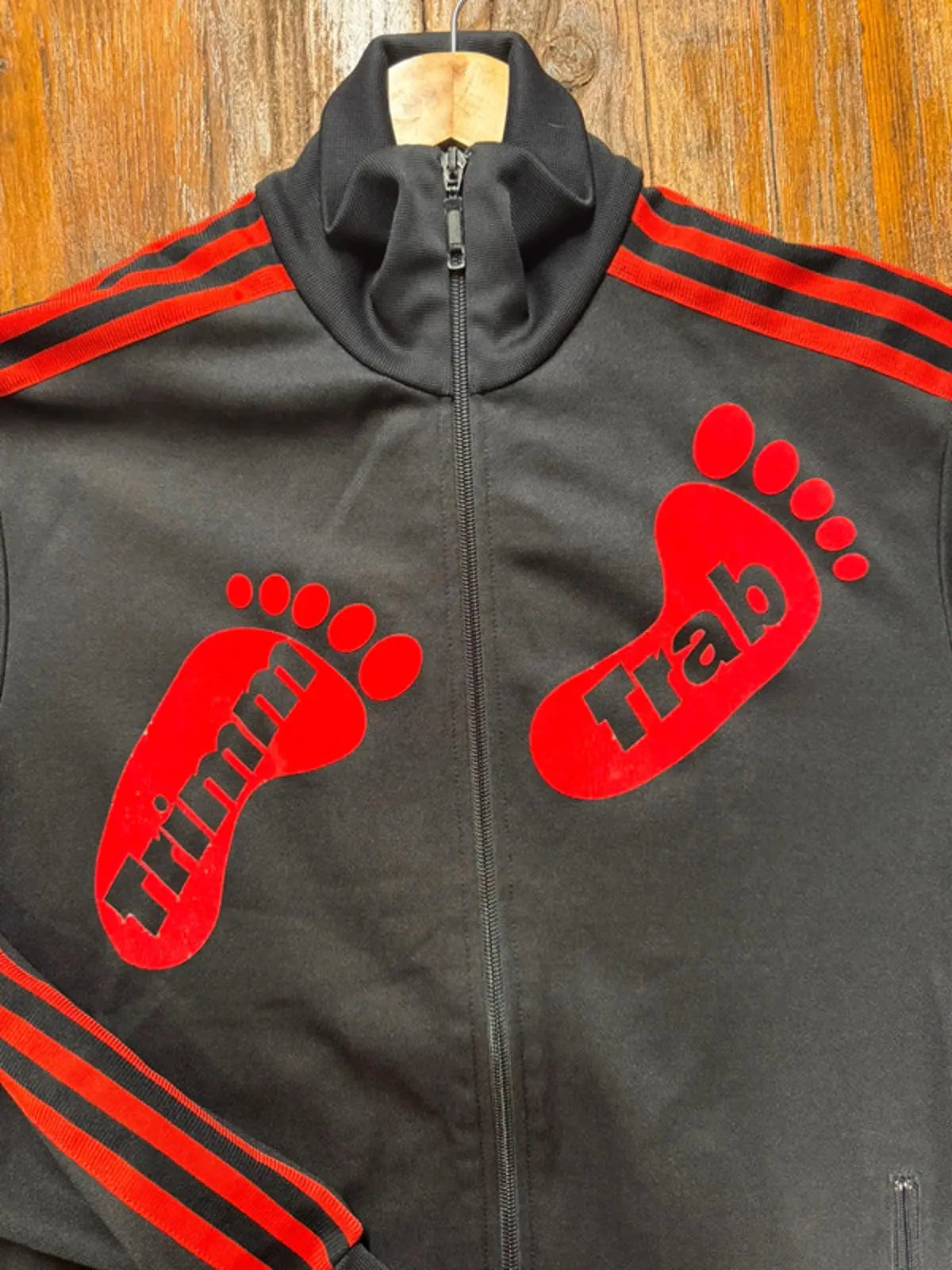 A Vintage Adidas Originals Trimm Trab Tracksuit Top Mens Small Retro