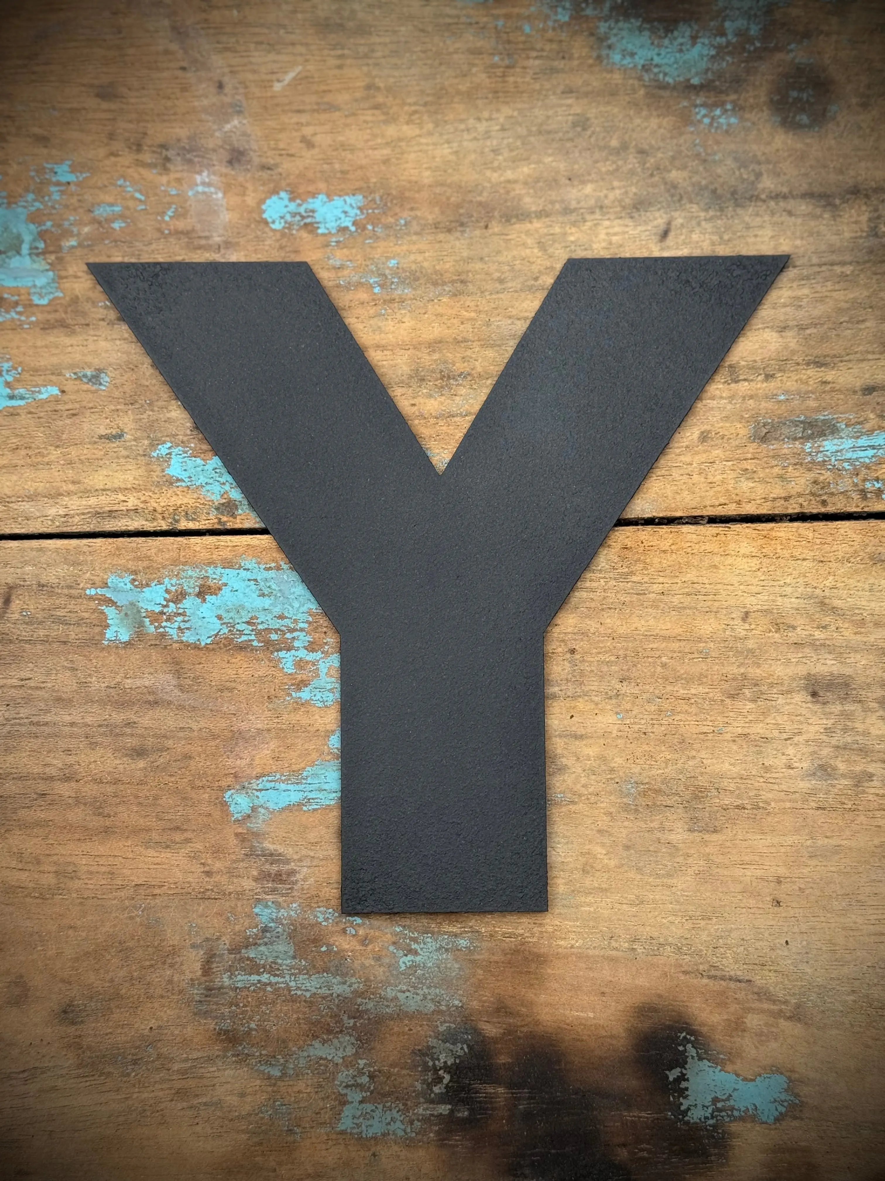 Rustic Black Metal Letters – Industrial Steel Wall Decor by Rustic Warehouse