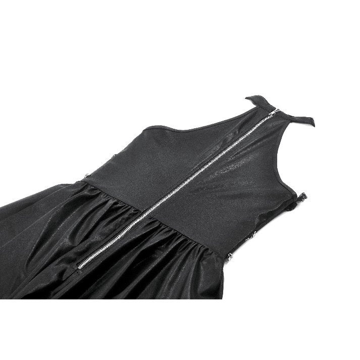Dark in Love Valentina Red Velvet Mesh Goth Dress | Embroidered Gown