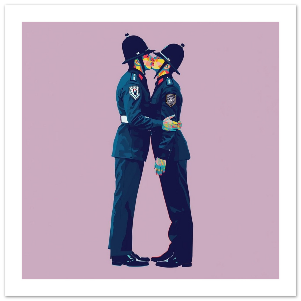 Bold Love Poster - Vibrant LGBTQ+ Pop Art Print - Perfect for Home Decor