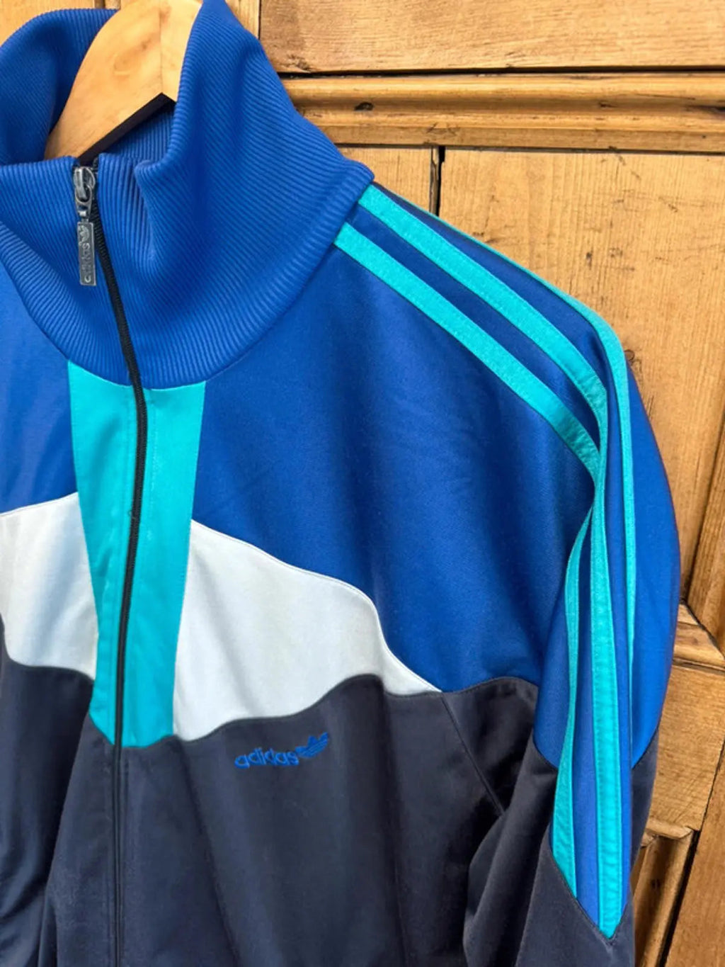 Vintage Early 90s Adidas Men’s Tracksuit Top Large Jumper Sweater
