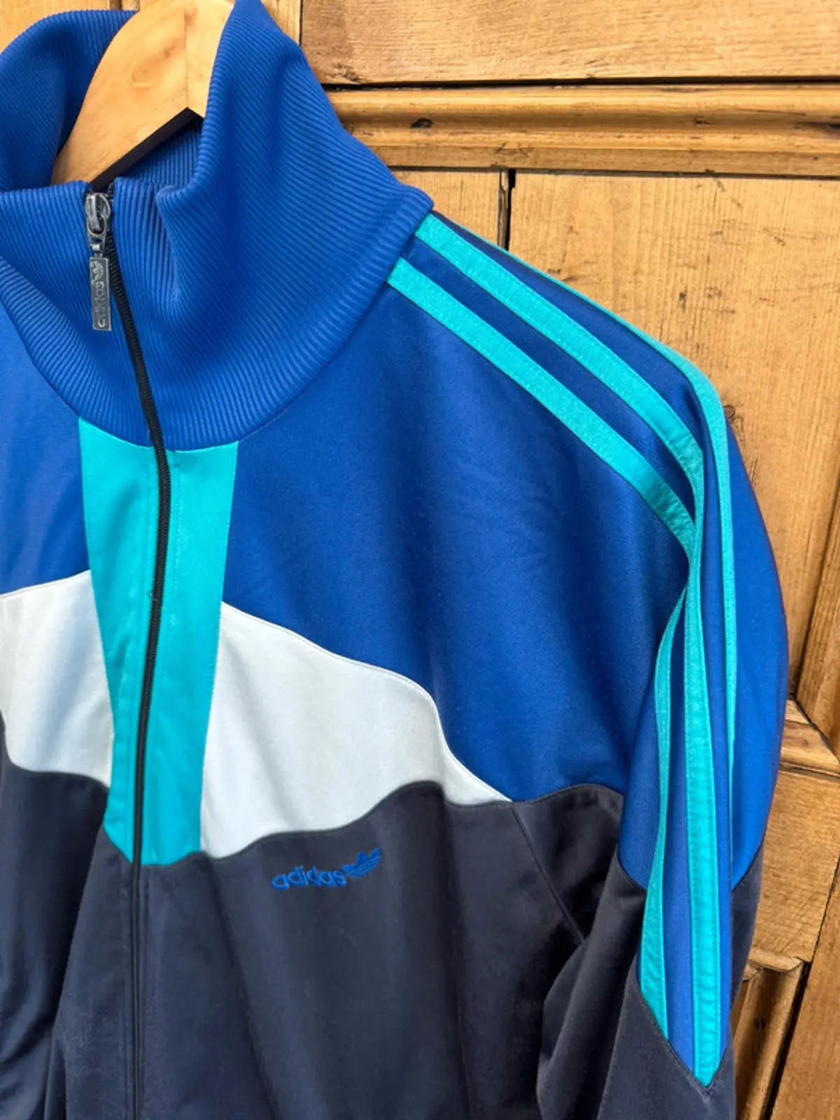 Vintage Early 90s Adidas Men’s Tracksuit Top Large Jumper Sweater