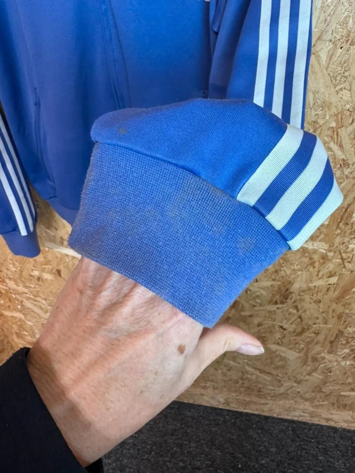 Vintage Adidas originals tracksuit top , hoody, retro , Large #196