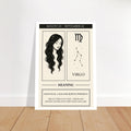 Virgo Zodiac Poster – Meaningful Art Print with Zodiac Imagery – Perfect Gift for Astrology Lovers (Physical Print)