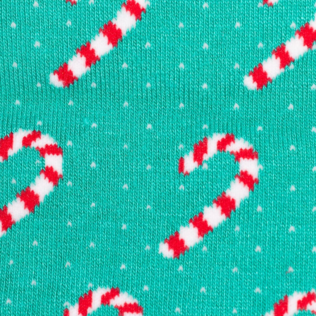 Swole Panda Candy Cane Bamboo Socks – Festive Christmas Holiday Hosiery