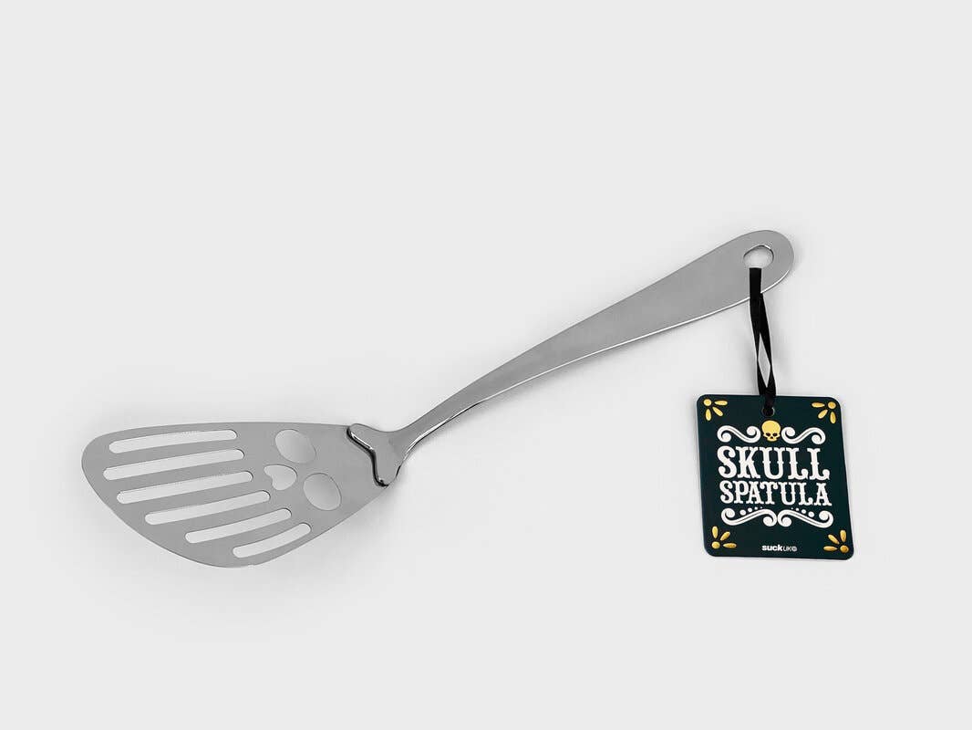 Kate's Clothing Skull Kitchen Spatula – Gothic Stainless Steel Turner