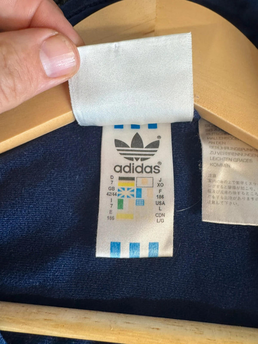 Classic Vintage 90s Adidas Tracksuit Top Men’s XL Retro Indie Britpop