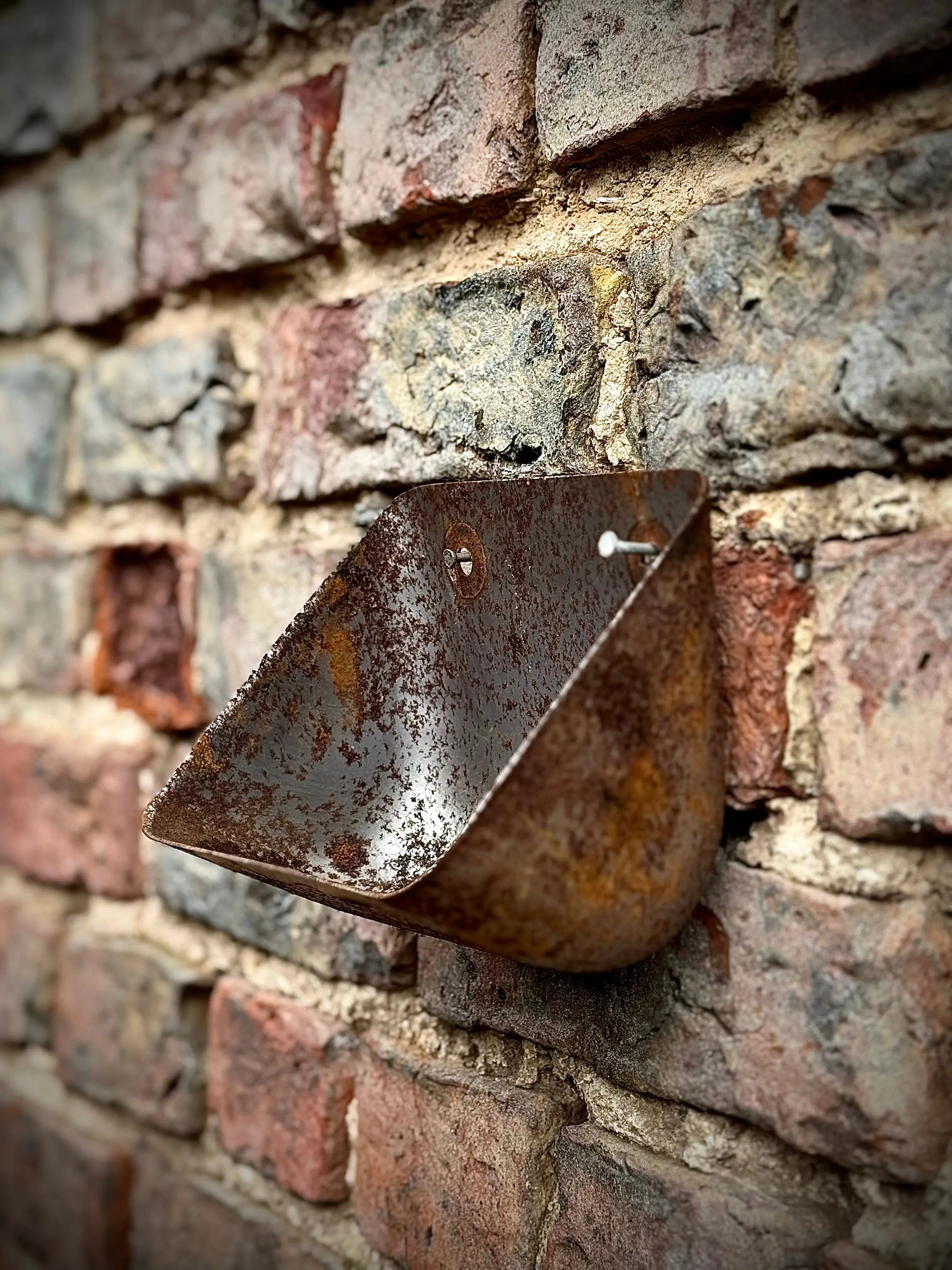 Rustic Warehouse Norfolk Vintage Metal Wall Mounted Planter & Key Holder