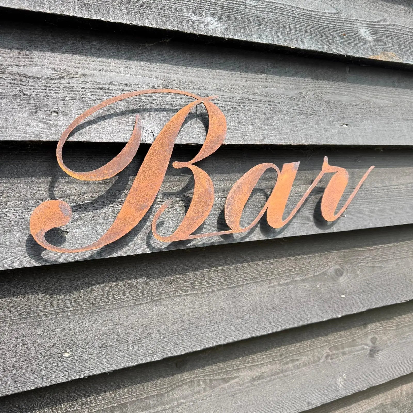 Rustic Warehouse Norfolk Metal Bar Sign – Aged Steel Home & Garden Decor