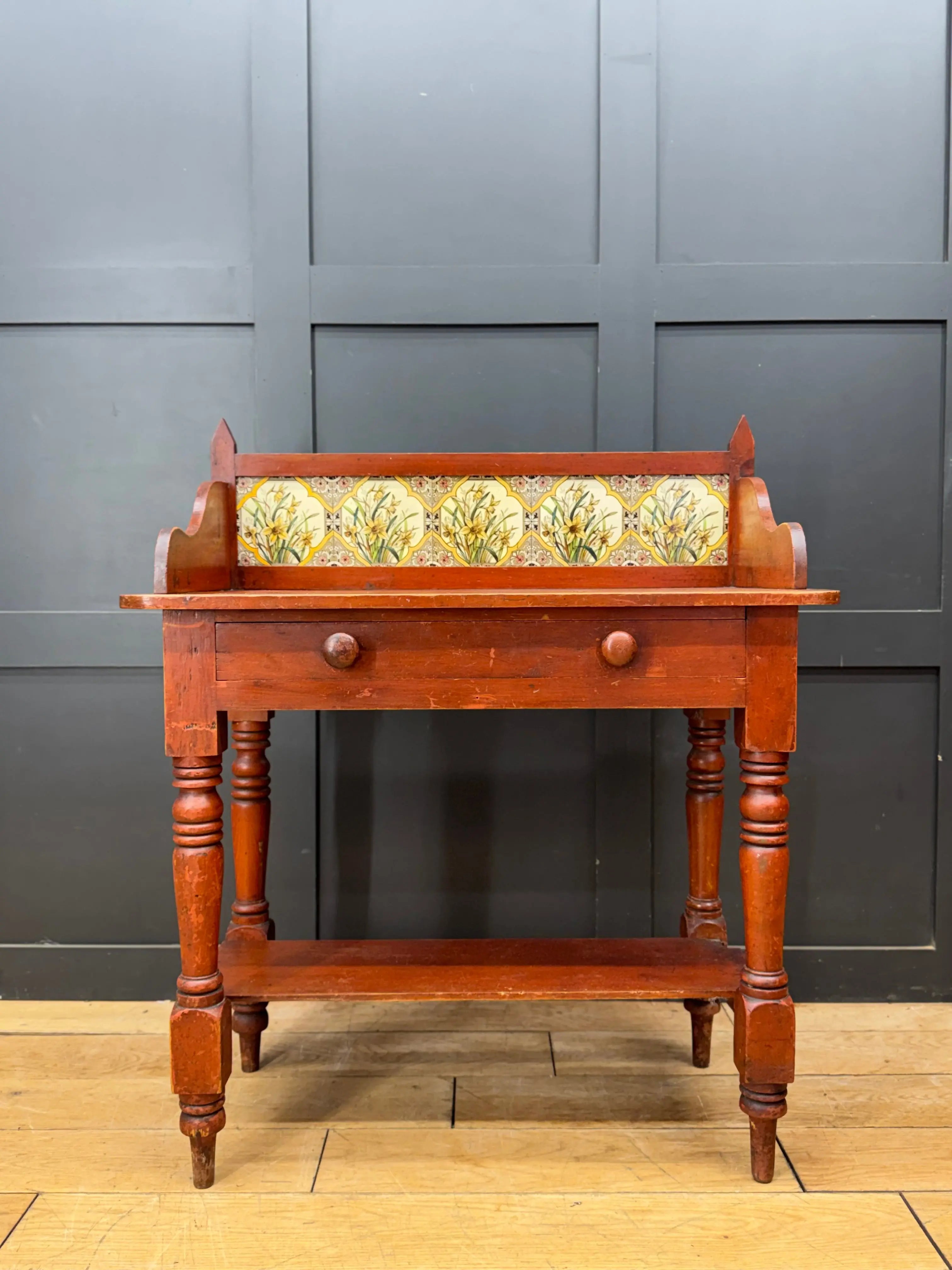 Antique Pine Washstand  Side Table / Dressing Table /Sideboard Desk
