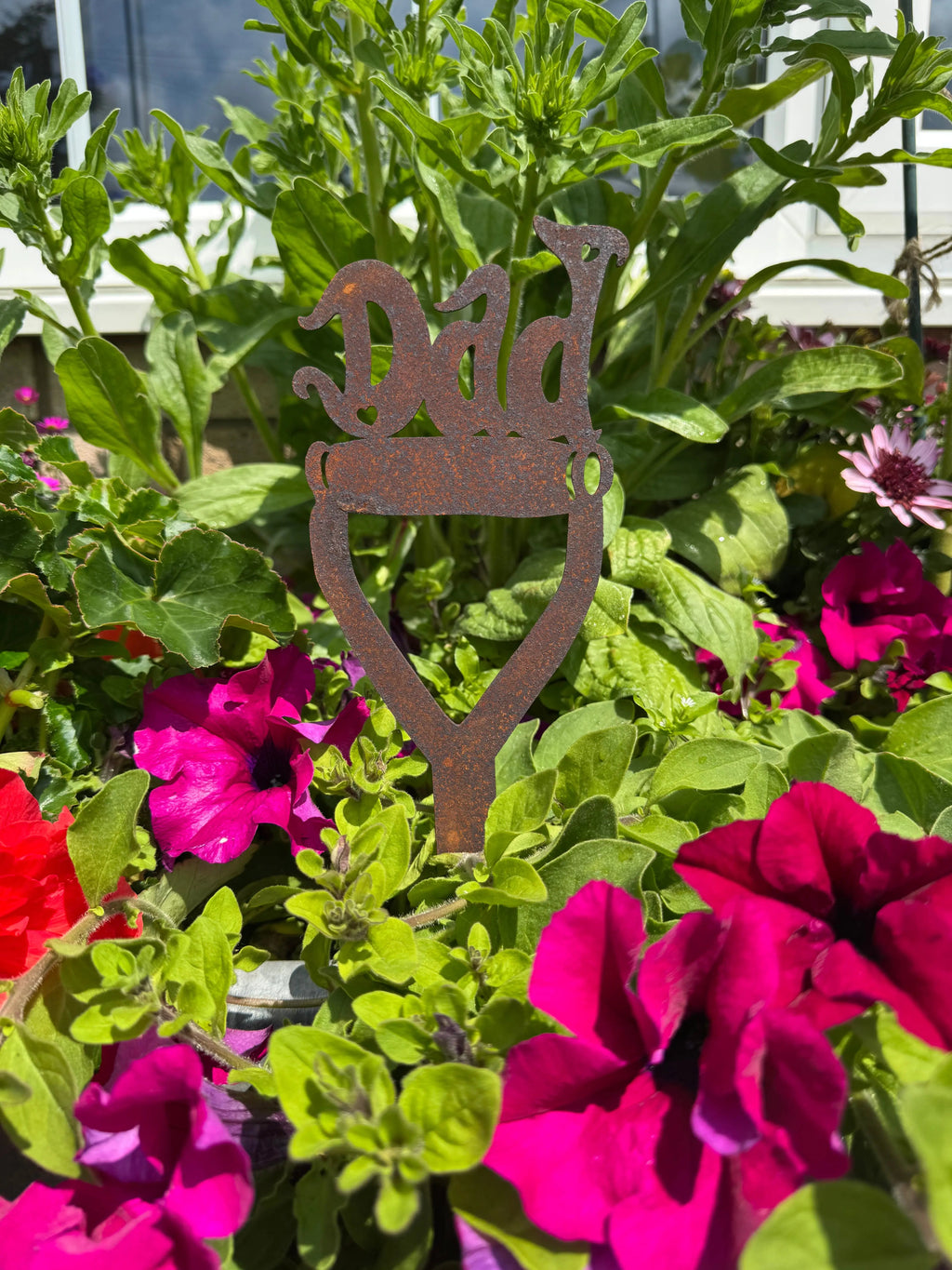 Dad Spade Garden Decoration | Rusty Metal Steel Art by RW Norfolk