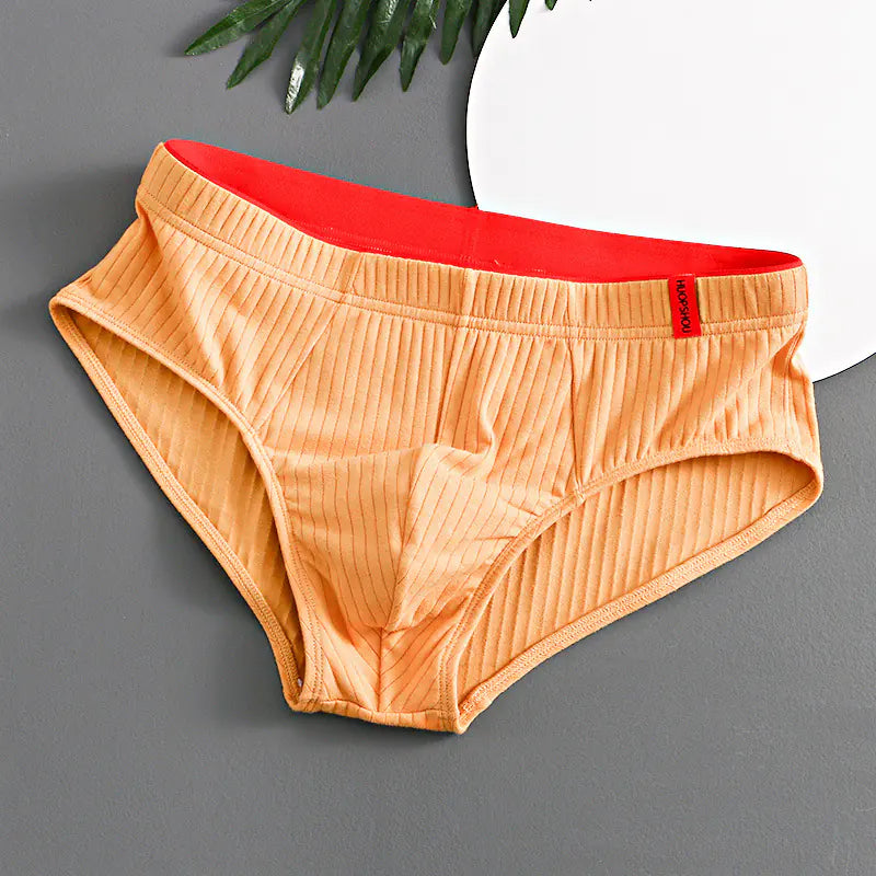 Trendy Men's Triangle Briefs - Breathable Cotton Underwear