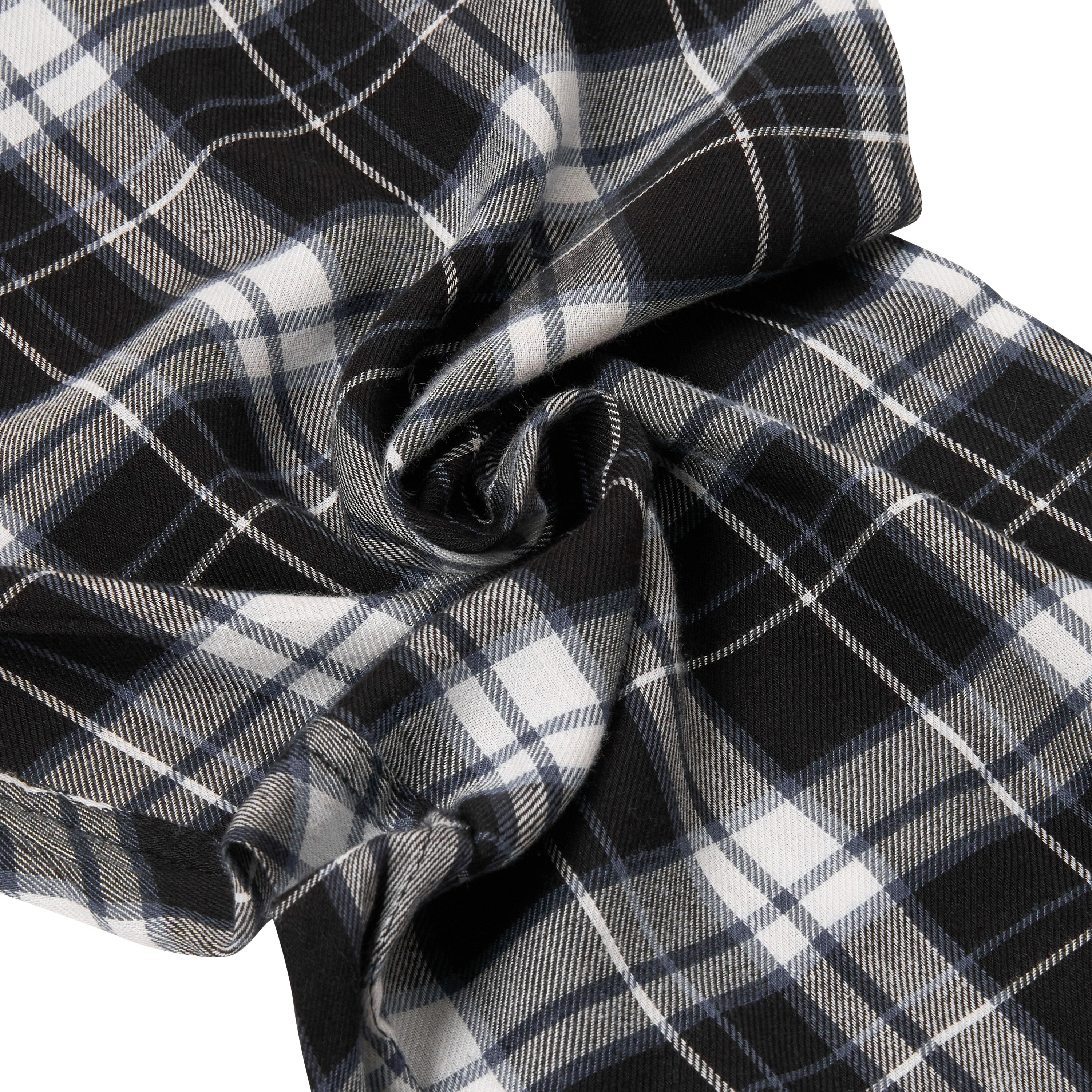 Lucky Brand Crew Neck & Closed Hem Flannel Pant Pyjama Set