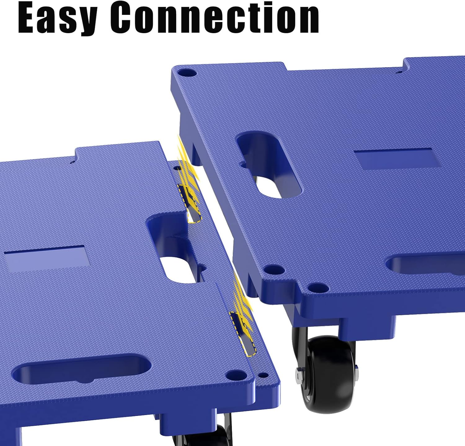 SOLEJAZZ Connectable Mobile Dolly | 440lbs Heavy Duty Moving Trolley 2-Pack