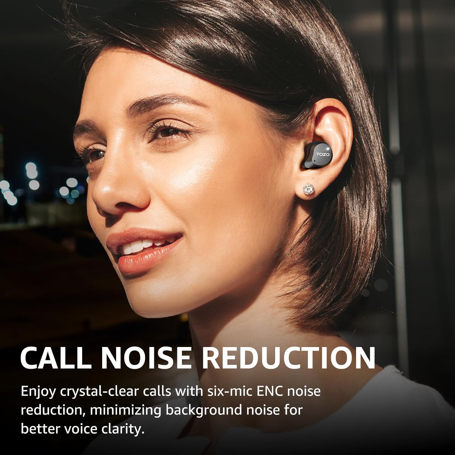 TOZO Hybrid Active Noise Cancelling Wireless Earbuds – 59H Playtime