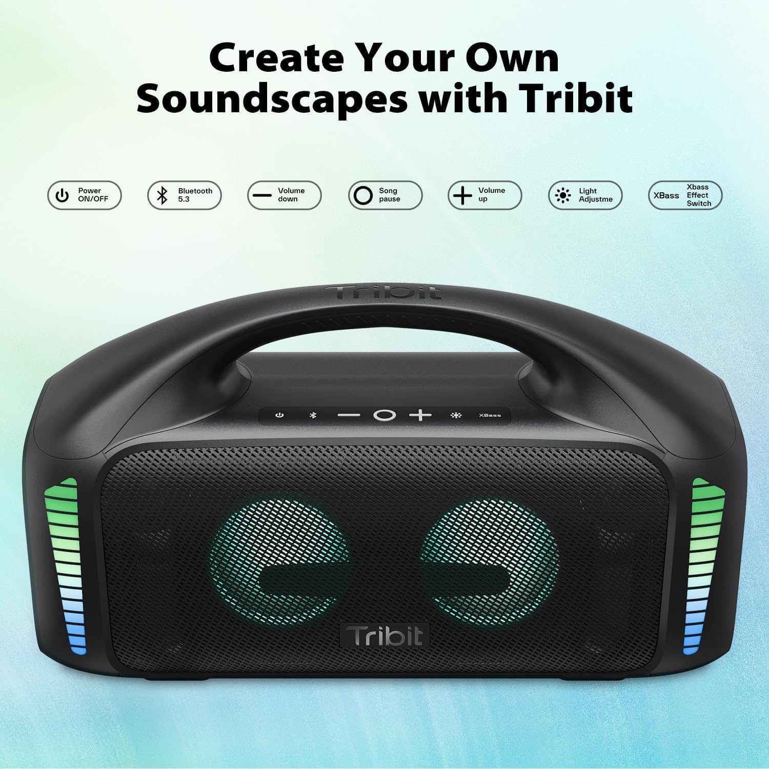 Tribit StormBox Blast 90W Bluetooth Speaker | IPX7 Waterproof & LED