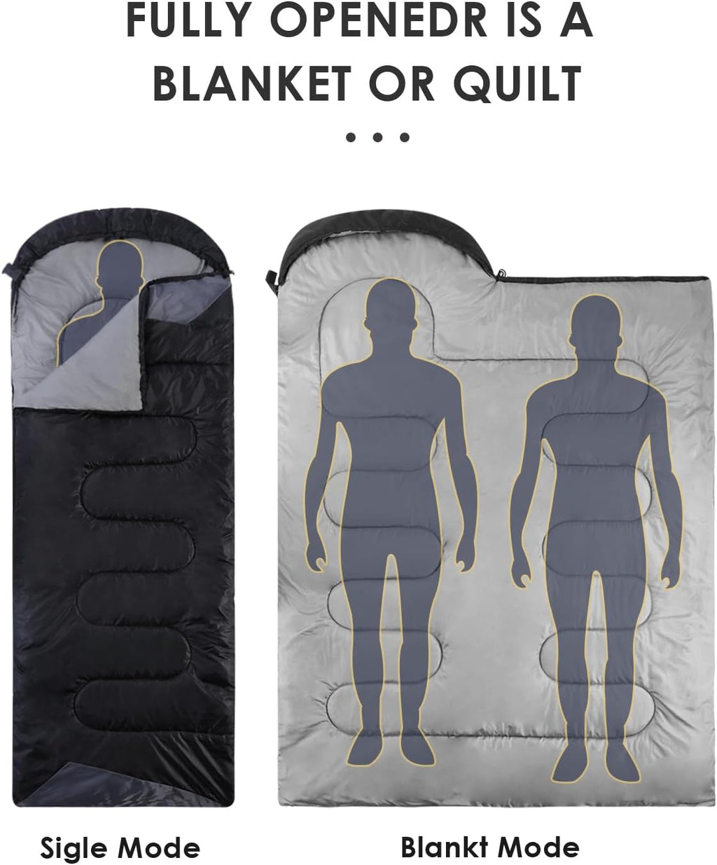Massive Discounts Lightweight 3-Season Waterproof Camping Sleeping Bag